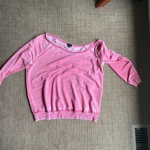 Torrid - Size 2 - Pink Faded Off Shoulder Light Sweater